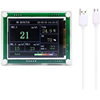 Medidor de calidad de aire KKmoon Monitor de Calidad del Aire Interior de PM2.5 Pantalla digital LED de alta precisión…
